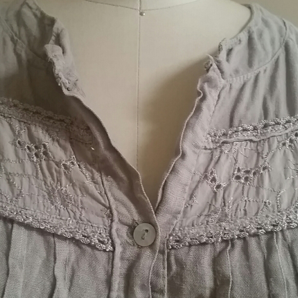 Carla Conti Italian designer Linen Shirtdress XS - Picture 5 of 7